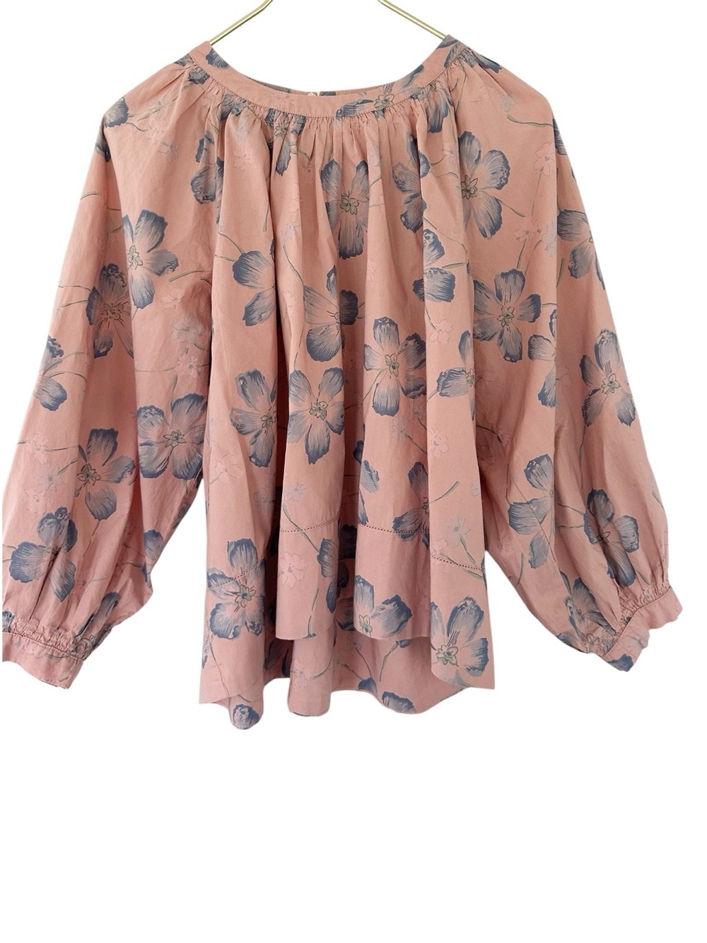 The Great • Patio Top In Pink & Blue Floral